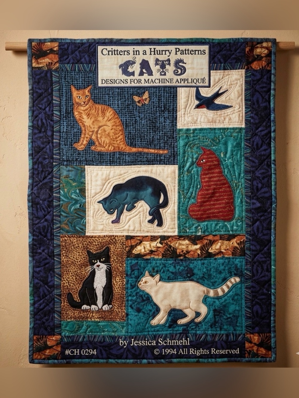 ⛱️ Cats Appliqué Pattern